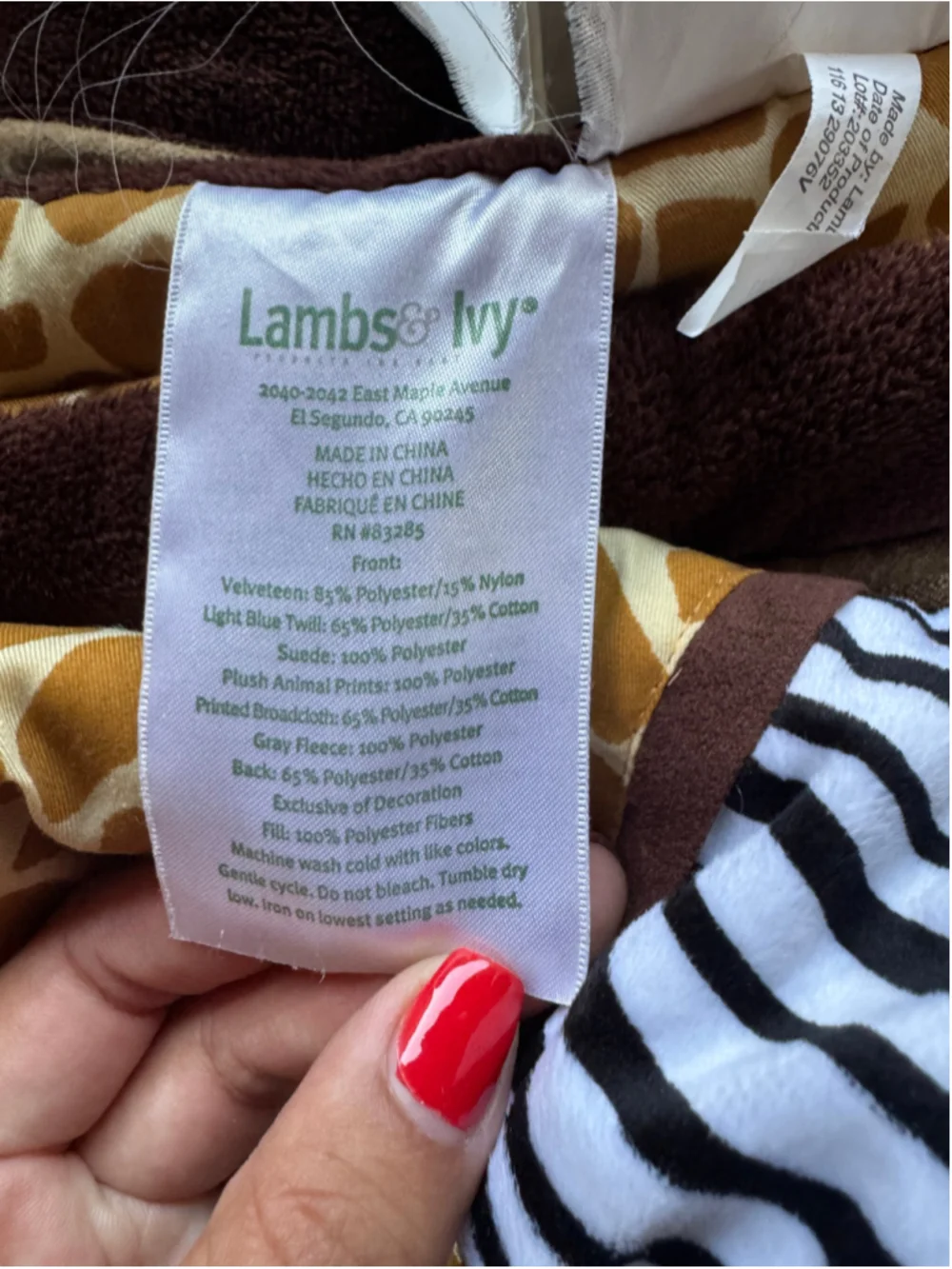 Unisex Lambs & Ivy Jungle animal crib quilt, sheet, curtain and decor